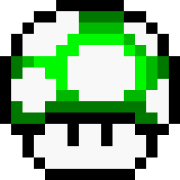 Retro Mushroom - 1UP 3 Icon 256x256 png